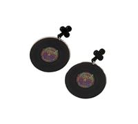 YUEcthynous Boucles d'oreilles vintage Rock Record Old Record pour les femmes et les filles amateurs de musique rétro basse musique boucles d'oreilles pendantes bijoux musique, S, Acrylique, Pas de