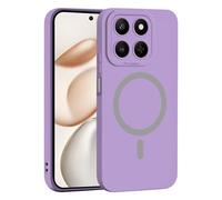 YUECXIN Coque Magnétique pour Honor 400 Smart 5G, Protection Complète de l'Objectif de Caméra, Étui Ultra Fine Silicone Antichoc Housse avec Douce Microfiber, Violet