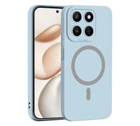 YUECXIN Coque Magnétique pour Honor 400 Smart 5G, Protection Complète de l'Objectif de Caméra, Étui Ultra Fine Silicone Antichoc Housse avec Douce Microfiber, Bleu Clair