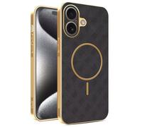 YUECXIN Coque Magnétique pour Honor 600 Pro 5G avec Chargement sans Fil, Prime Finition Cuir Housse, Antichoc Anti-Rayures Galvanoplastie Bumper Étui, Noir