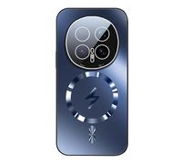 YUECXIN Coque Magnétique pour Honor Magic 8 Pro 5G, Étui avec Protection Caméra Intégrée, Housse Antichoc Renforcée Dos Mate Anti-Traces pour Support Voiture, Bleu Marine