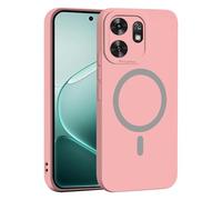 YUECXIN Coque Magnétique pour Honor X6d 5G, Protection Complète de l'Objectif de Caméra, Étui Ultra Fine Silicone Antichoc Housse avec Douce Microfiber, Rose