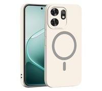 YUECXIN Coque Magnétique pour Honor X6d 5G, Protection Complète de l'Objectif de Caméra, Étui Ultra Fine Silicone Antichoc Housse avec Douce Microfiber, Blanc