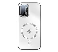 YUECXIN Coque Magnétique pour OnePlus 15R, Étui avec Protection Caméra Intégrée, Housse Antichoc Renforcée Dos Mate Anti-Traces pour Support Voiture, Blanc
