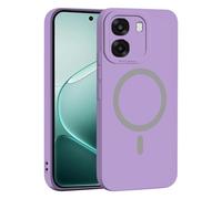YUECXIN Coque Magnétique pour Oppo A6X / Oppo A6 5G/4G/ Oppo A6K, Protection Complète de l'Objectif de Caméra, Étui Ultra Fine Silicone Antichoc Housse avec Douce Microfiber, Violet