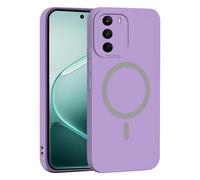 YUECXIN Coque Magnétique pour Realme C75 4G, Protection Complète de l'Objectif de Caméra, Étui Ultra Fine Silicone Antichoc Housse avec Douce Microfiber, Violet