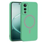 YUECXIN Coque Magnétique pour Vivo V50 Lite 5G/4G, Protection Complète de l'Objectif de Caméra, Étui Ultra Fine Silicone Antichoc Housse avec Douce Microfiber, Vert