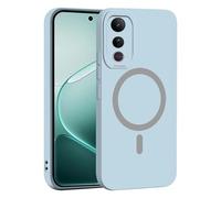 YUECXIN Coque Magnétique pour Vivo V50 Lite 5G/4G, Protection Complète de l'Objectif de Caméra, Étui Ultra Fine Silicone Antichoc Housse avec Douce Microfiber, Bleu Clair
