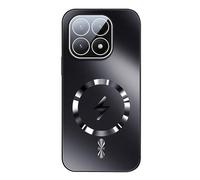 YUECXIN Coque Magnétique pour Xiaomi 15T 5G, Étui avec Protection Caméra Intégrée, Housse Antichoc Renforcée Dos Mate Anti-Traces pour Support Voiture, Noir