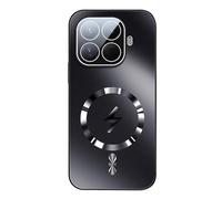 YUECXIN Coque Magnétique pour Xiaomi 15T Pro 5G, Étui avec Protection Caméra Intégrée, Housse Antichoc Renforcée Dos Mate Anti-Traces pour Support Voiture, Noir