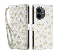 YUECXIN Coque pour Honor 400, Étui Portefeuille en Cuir PU à Motif Floral Frais pour Femme, Fentes pour Cartes/Cordon/Support TPU Flip Antichoc Housse. A5