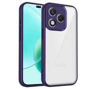 YUECXIN Coque pour Honor 600 Lite 5G, Housse Givré Grade-Militaire Antichoc Ultra Mince Anti-Empruntes, Étui Rayures Digitales Dos, Violet