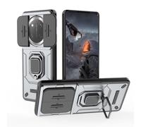 YUECXIN Coque pour Honor Magic 7 Lite 5G/Magic7 Lite, Étui D'armure de Protection Complète de Qualité Militaire, Dur PC Dos Étui＆Souple TPU Bumper Silicone Antichoc Housse, Gris