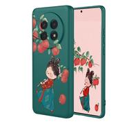 YUECXIN Coque pour Honor Magic 7 Lite 5G/Magic7 Lite, Mode Motif Très Mince Doux Silicone Liquide Soyeux Étui, Premium Antichoc TPU Bumper Protection Complète du Corps Housse. Pomme