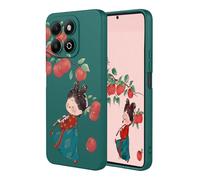 YUECXIN Coque pour Honor X6b 4G, Mode Motif Très Mince Doux Silicone Liquide Soyeux Étui, Premium Antichoc TPU Bumper Protection Complète du Corps Housse. Pomme