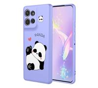 YUECXIN Coque pour Motorola Edge 50 Neo/Edge 60 Neo/ThinkPhone 25, Mode Motif Très Mince Doux Silicone Liquide Soyeux Étui, Premium Antichoc TPU Bumper Protection Complète du Corps Housse. XoMao