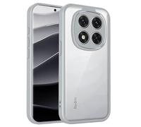 YUECXIN Coque pour Motorola Edge 50 Neo/ThinkPhone 25, Mat Transparent Dure PC Coque-Arrière Housse, Grade-Militaire Antichoc Mince Anti-Empruntes Étui,Gris