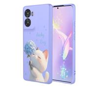 YUECXIN Coque pour Motorola Moto G05 / Moto E15, Mode Motif Très Mince Doux Silicone Liquide Soyeux Étui, Premium Antichoc TPU Bumper Protection Complète du Corps Housse. Chat