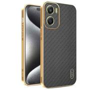 YUECXIN Coque pour Motorola Moto G06/Moto G06 Power, Protection Complète de l'Objectif de Caméra, Housse Galvanoplastie sur Quatre Côtés de Antichoc Bumper Cover Case, Noir