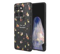 YUECXIN Coque pour Motorola Moto G67 5G, Mode Motif Très Mince Doux Silicone Liquide Soyeux Étui, Premium Antichoc TPU Bumper Protection Complète du Corps Housse. HuaDuo