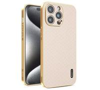 YUECXIN Coque pour Motorola Moto G67 / Motorola Moto G77, Motif Nuages Porte-Bonheur Élégant, Cadre Métallique Premium, Étui Housse Ultra-Fin Antichoc Texturé en TPU Souple, Or