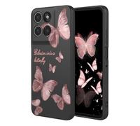 YUECXIN Coque pour Motorola Moto G86 Power, Mode Motif Très Mince Doux Silicone Liquide Soyeux Étui, Premium Antichoc TPU Bumper Protection Complète du Corps Housse. HuDie