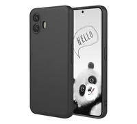 YUECXIN Coque pour Nothing CMF Phone 1 5G, Très Mince Doux Silicone Liquide Toucher Soyeux Étui, Premium Antichoc TPU Bumper Protection Complète du Corps Gel Housse. Noir