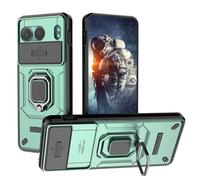 YUECXIN Coque pour OnePlus Nord 4 5G, Étui D'armure de Protection Complète de Qualité Militaire, Dur PC Dos Étui&Souple TPU Bumper Silicone Antichoc Housse, Vert