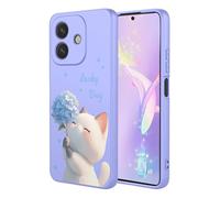 YUECXIN Coque pour Oppo A5 Pro 5G/4G, Mode Motif Très Mince Doux Silicone Liquide Soyeux Étui, Premium Antichoc TPU Bumper Protection Complète du Corps Housse. Chat