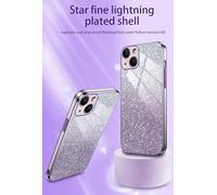 YUECXIN Coque pour Oppo Reno 12F 4G/Reno 12 FS 5G, Transparent Glitter Housse Silicone Antichoc avec Pailletée Design Carte Étui, Gris dégradé