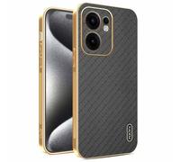 YUECXIN Coque pour Oppo Reno 13 FS (Oppo Reno 13F 5G/4G), Protection Complète de l'Objectif de Caméra, Housse Galvanoplastie sur Quatre Côtés de Antichoc Bumper Cover Case, Noir