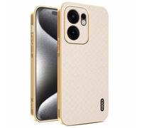 YUECXIN Coque pour Oppo Reno 13 FS (Oppo Reno 13F 5G/4G), Protection Complète de l'Objectif de Caméra, Housse Galvanoplastie sur Quatre Côtés de Antichoc Bumper Cover Case, Or