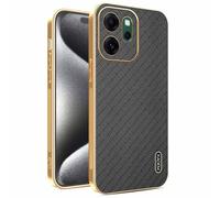 YUECXIN Coque pour Oppo Reno 14 FS (Oppo Reno 14F 5G/4G), Protection Complète de l'Objectif de Caméra, Housse Galvanoplastie sur Quatre Côtés de Antichoc Bumper Cover Case, Noir