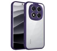 YUECXIN Coque pour Realme C63 4G/C61/Note 60/Note 60X, Housse Givré Grade-Militaire Antichoc Ultra Mince Anti-Empruntes, Étui Rayures Digitales Dos, Violet
