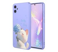 YUECXIN Coque pour Samsung Galaxy A06 4G, Mode Motif Très Mince Doux Silicone Liquide Soyeux Étui, Premium Antichoc TPU Bumper Protection Complète du Corps Housse. Chat