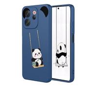 YUECXIN Coque pour Vivo V70 5G, Mode Motif Très Mince Doux Silicone Liquide Soyeux Étui, Premium Antichoc TPU Bumper Protection Complète du Corps Housse. Panda
