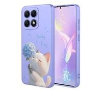 YUECXIN Coque pour Xiaomi 15T, Mode Motif Très Mince Doux Silicone Liquide Soyeux Étui, Premium Antichoc TPU Bumper Protection Complète du Corps Housse. Chat