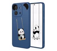 YUECXIN Coque pour Xiaomi Redmi 15C 5G/4G/Poco C85, Mode Motif Très Mince Doux Silicone Liquide Soyeux Étui, Premium Antichoc TPU Bumper Protection Complète du Corps Housse. Panda