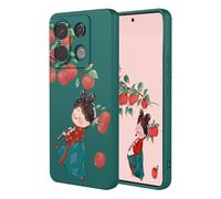 YUECXIN Coque pour Xiaomi Redmi Note 13 Pro 5G / Poco X6 5G, Mode Motif Très Mince Doux Silicone Liquide Soyeux Étui, Premium Antichoc TPU Bumper Protection Complète du Corps Housse. Pomme