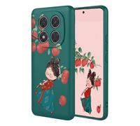 YUECXIN Coque pour Xiaomi Redmi Note 14 Pro 5G/Poco X7 5G, Mode Motif Très Mince Doux Silicone Liquide Soyeux Étui, Premium Antichoc TPU Bumper Protection Complète du Corps Housse. Pomme