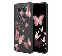 YUECXIN Coque pour Xiaomi Redmi Note 14 Pro 5G/Poco X7 5G, Mode Motif Très Mince Doux Silicone Liquide Soyeux Étui, Premium Antichoc TPU Bumper Protection Complète du Corps Housse. HuDie