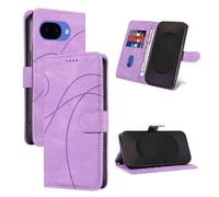 YUECXIN Cuir Coque pour Google Pixel 10a 5G, Housse en Cuir Premium PU Flip Portefeuille, avec Support/Fentes pour Cartes/RFID Blocage TPU Silicone Antichoc Étui. Violet