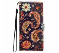 YUECXIN Élégant Étui pour Oppo Reno 13 FS (Oppo Reno 13F 5G/4G), Coque Portefeuille en Cuir Coloré à Motif Chic, Housse TPU Souple Antichoc avec 3 Angles Support pour Femme, Méduse