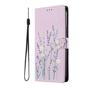 YUECXIN Élégant Étui pour Vivo X300 Ultra 5G, Coque Portefeuille en Cuir Coloré à Motif Chic, Housse TPU Souple Antichoc avec 3 Angles Support pour Femme, Lavande