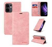 YUECXIN Étui de Luxe pour Oppo Reno 13 FS/Oppo Reno 13F 5G/4G, Coque Portefeuille en Cuir PU Antichoc avec Support Magnétique & Housse avec Protection RFID Anti-vol, Rose