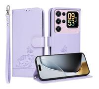 YUECXIN Étui de pour Oukitel C62/Oukitel C62 Pro, Cuir PU Portefeuille Coque Magnétique Flip Case avec Fonction Support Fente Carte Housse 360 Degrés Antichoc Protection, Violet