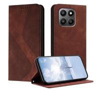 YUECXIN Étui pour Honor 600 Smart 5G, Housse en Cuir PU de Qualité avec [Fentes pour Cartes] [Fonction Support] [Fermeture Magnétique] Coque Portefeuille Flip Case, Marron