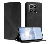 YUECXIN Étui pour Honor 600 Smart 5G, Housse en Cuir PU de Qualité avec [Fentes pour Cartes] [Fonction Support] [Fermeture Magnétique] Coque Portefeuille Flip Case, Noir