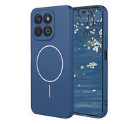 YUECXIN Magnétique Coque pour Honor X6b 4G Compatible avec la Charge sans Fil Magsafe, Très Mince Doux Silicone Liquide Étui, Antichoc TPU Bumper Housse. Bleu