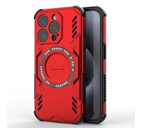 YUECXIN Magnetique Coque pour Vivo X200 FE 5G Compatible avec Magsafe, Housse Étui de Protection Antichoc de Qualité Militaire avec Airbags aux Quatre Coins. Rouge